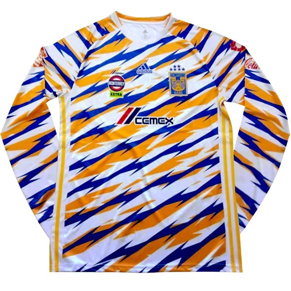 Camiseta Tigres UANL 3ª ML 2019-2020 Blanco Amarillo